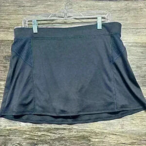 Champion Blue Skater Skirt Asymmetrical Slit Womens Size XL
